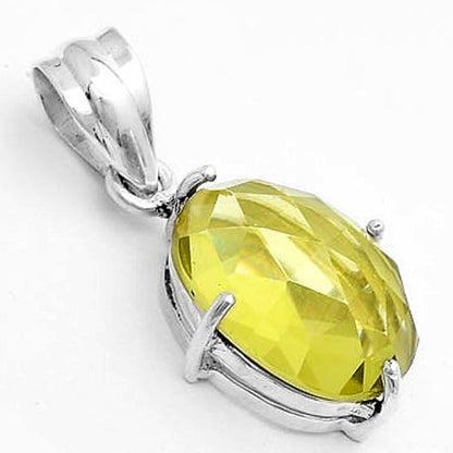 Faceted Natural Lemon Quartz Pendant P-1013 SDP123257