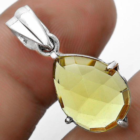 Faceted Natural Lemon Quartz Pendant P-1013 SDP123278