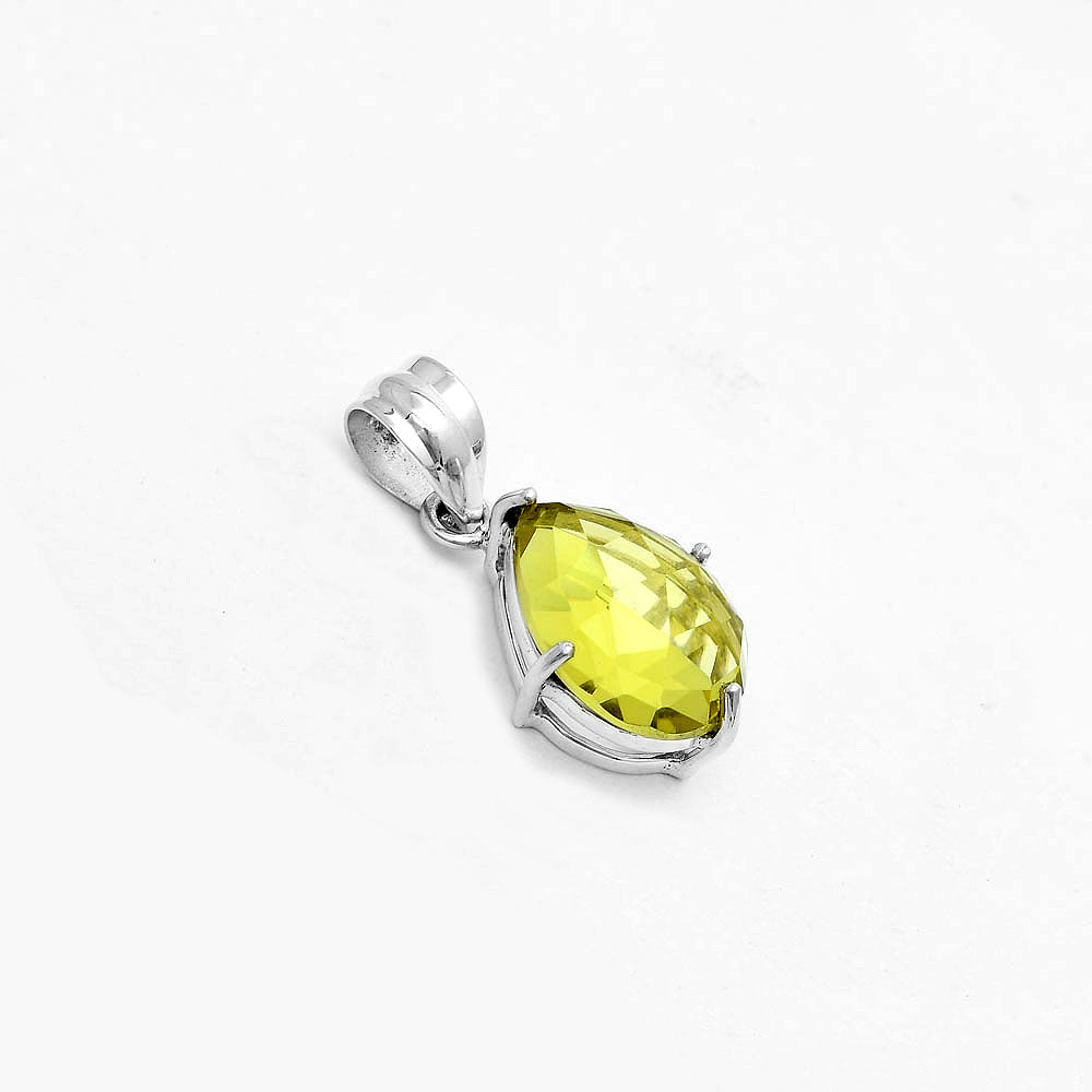 Faceted Natural Lemon Quartz Pendant P-1013 SDP123278