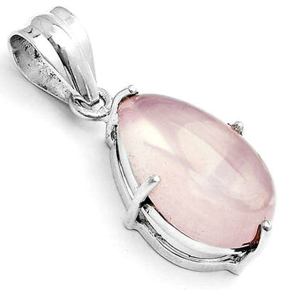 Natural Rose Quartz Cab - Madagascar Pendant P-1013 SDP123295