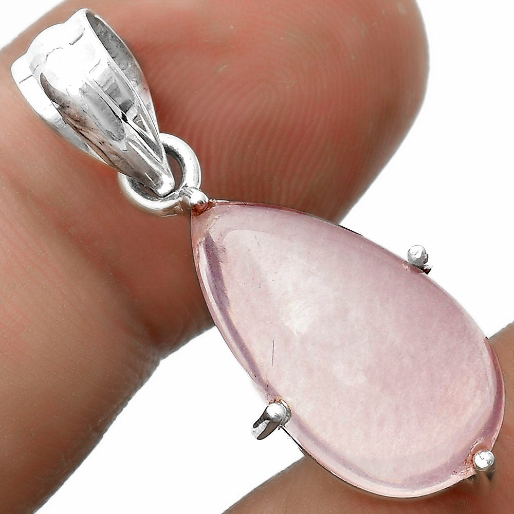 Natural Rose Quartz Cab - Madagascar Pendant P-1013 SDP123299