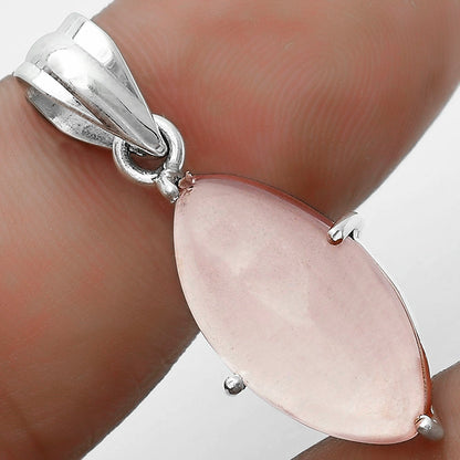 Natural Rose Quartz Cab - Madagascar Pendant P-1013 SDP123315