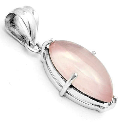 Natural Rose Quartz Cab - Madagascar Pendant P-1013 SDP123315