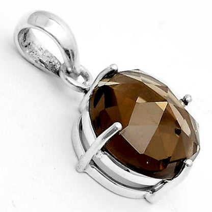Faceted Natural Smoky Quartz - Brazil Pendant P-1013 SDP123317