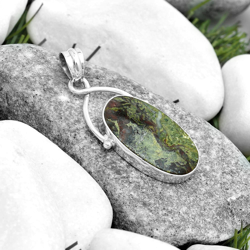 Dragon Blood Stone - South Africa Pendant P-1031 SDP123410