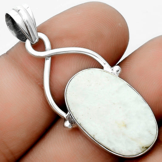 Natural White Scolecite Pendant P-1031 SDP123443