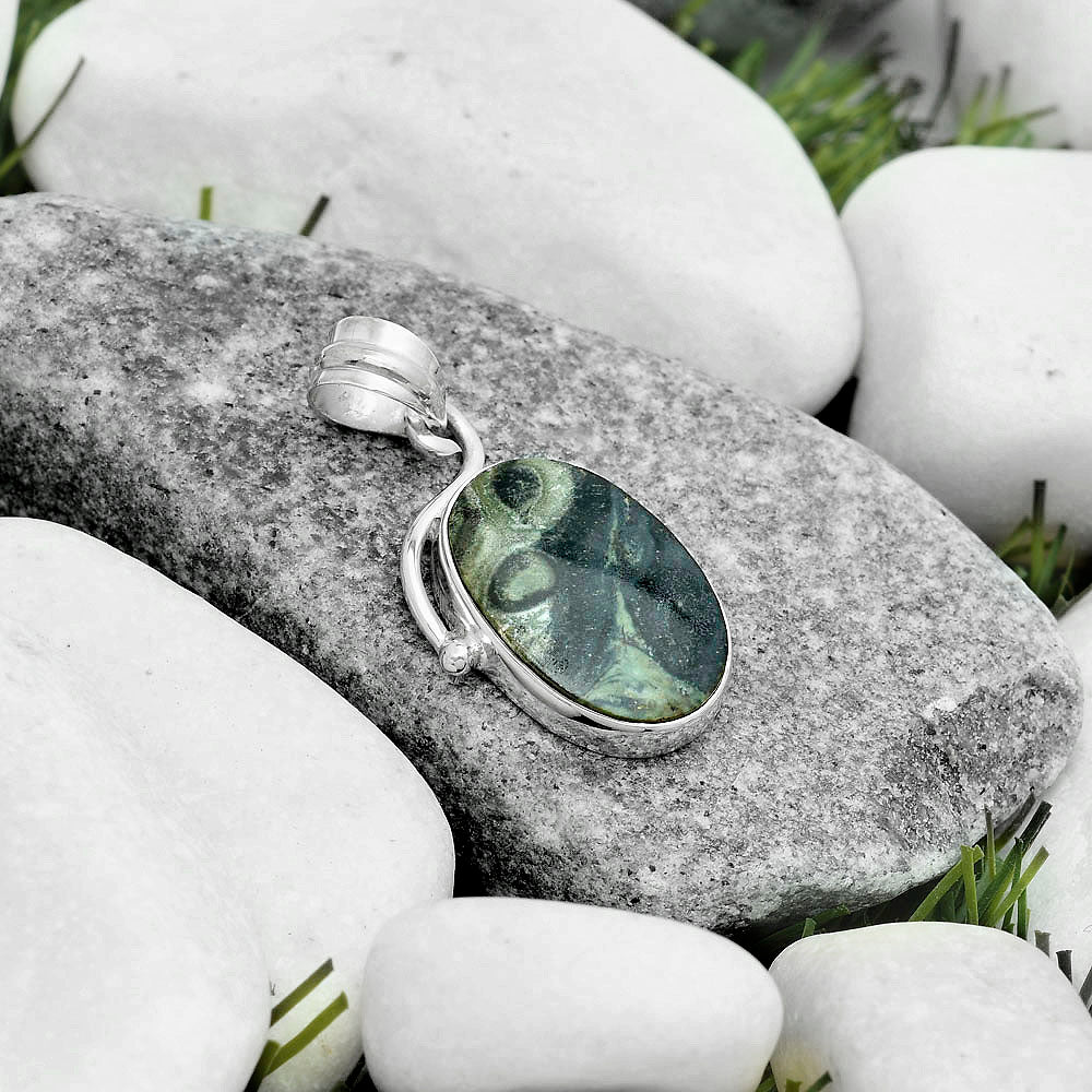 Natural Star Galaxy Jasper Pendant P-1099 SDP123465