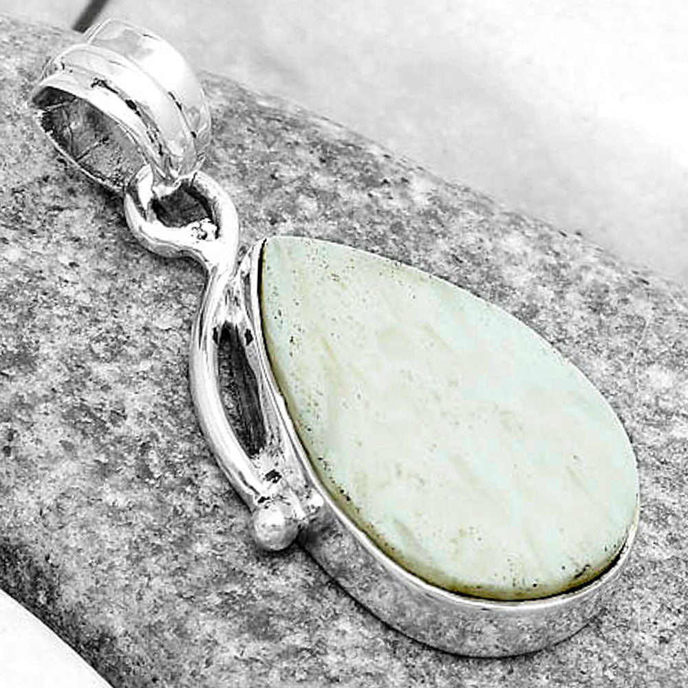 Natural White Scolecite Pendant P-1099 SDP123467
