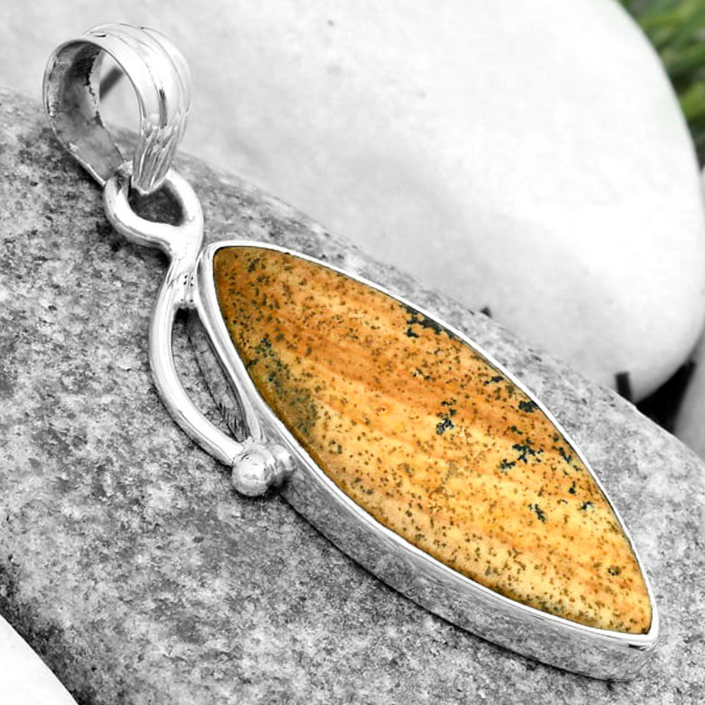 Natural Picture Jasper Pendant P-1099 SDP123495