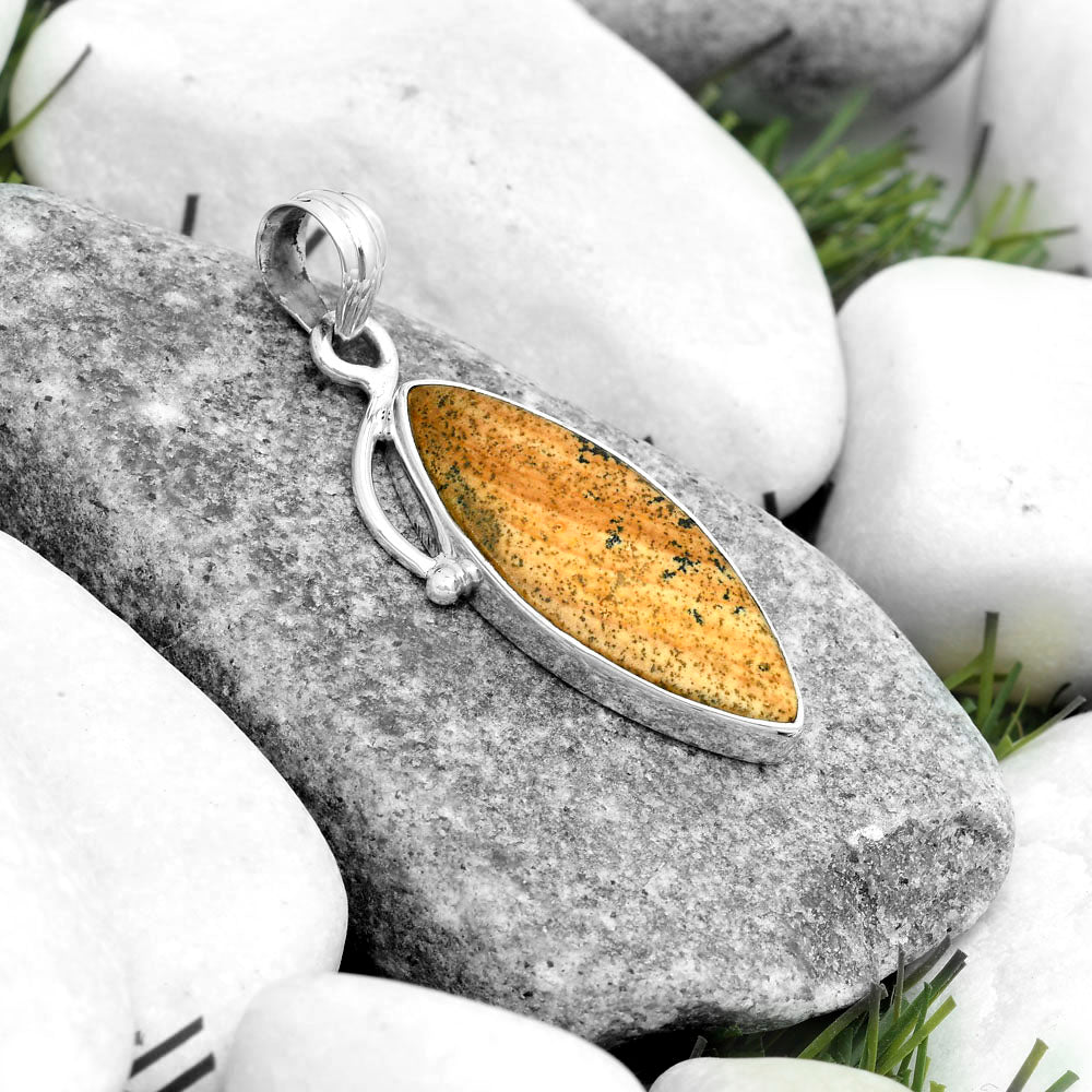 Natural Picture Jasper Pendant P-1099 SDP123495