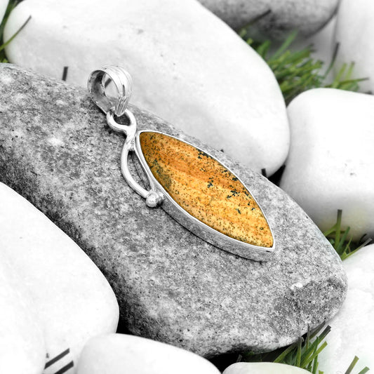 Natural Picture Jasper Pendant P-1099 SDP123495