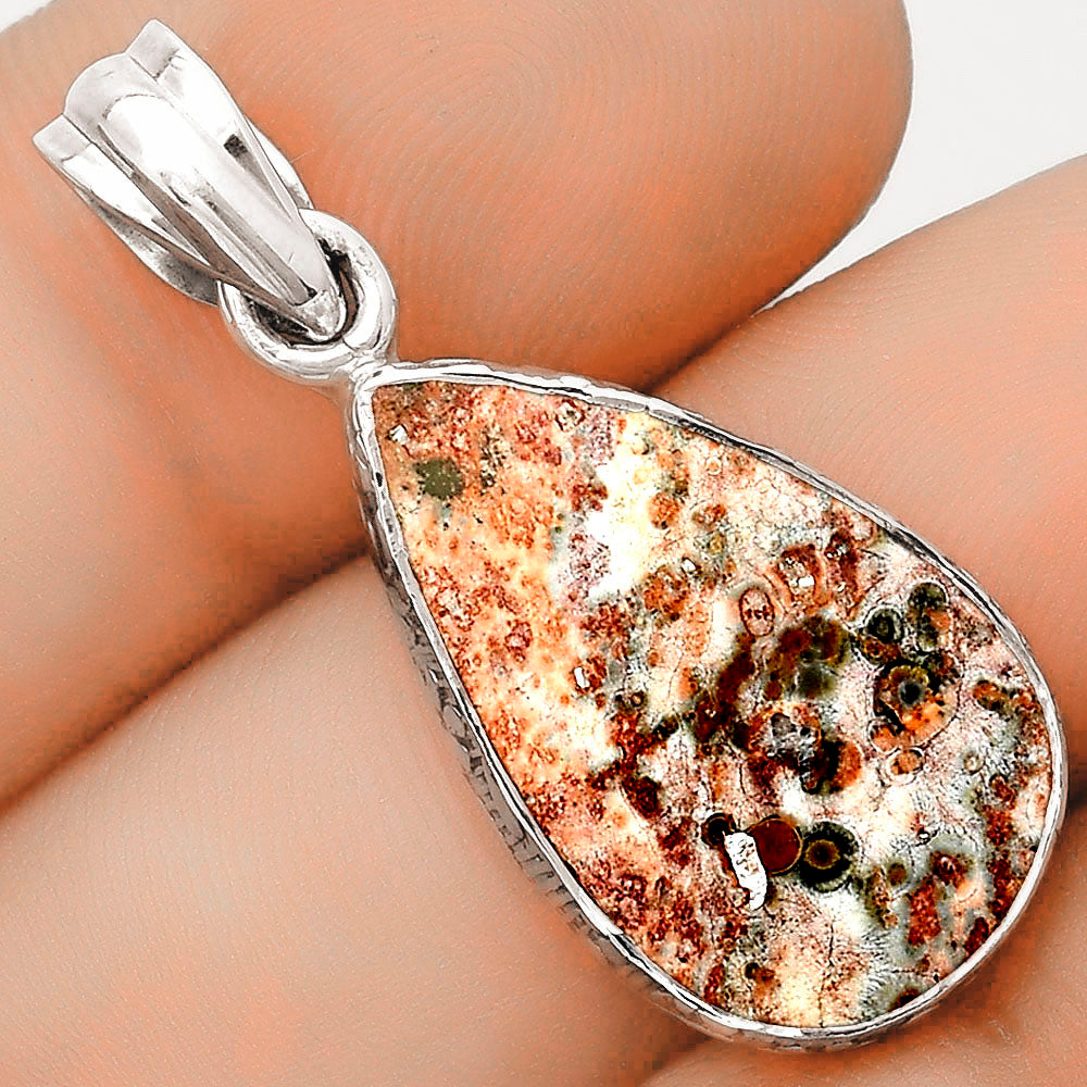 Natural Leopard Skin Jasper Pendant P-1001 SDP123509