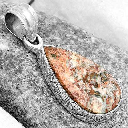 Natural Leopard Skin Jasper Pendant P-1001 SDP123509