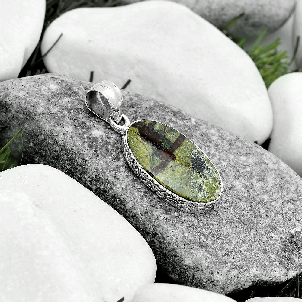 Dragon Blood Stone - South Africa Pendant P-1001 SDP123530