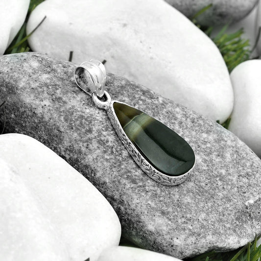 Natural Polygram Jasper Pendant P-1001 SDP123548