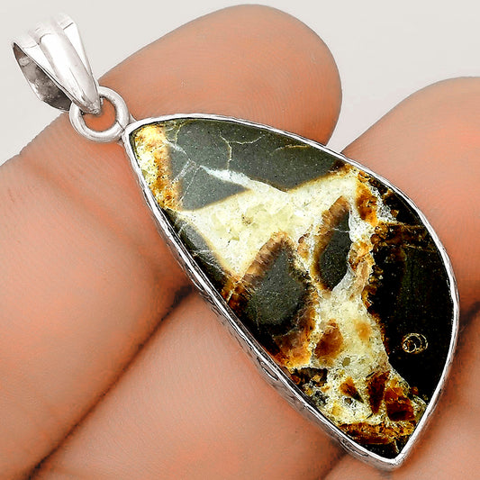 Natural Yellow Septarian Pendant P-1001 SDP123557