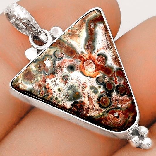 Natural Leopard Skin Jasper Pendant P-1100 SDP123578