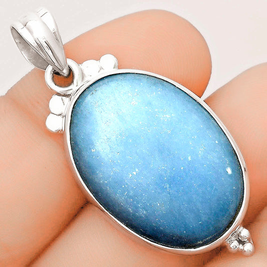Natural Angelite Pendant P-1100 SDP123591