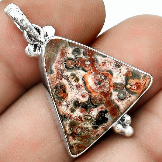 Natural Leopard Skin Jasper Pendant P-1100 SDP123593