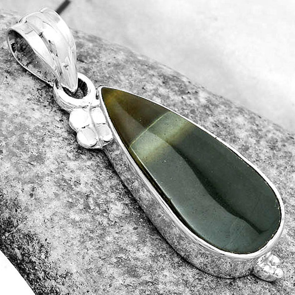Natural Polygram Jasper Pendant P-1100 SDP123601