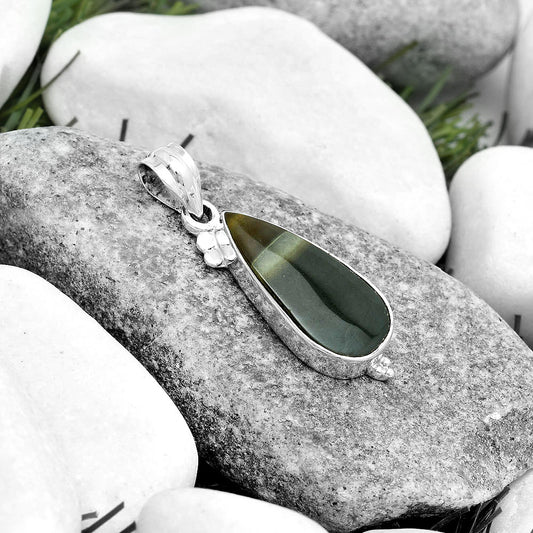 Natural Polygram Jasper Pendant P-1100 SDP123601