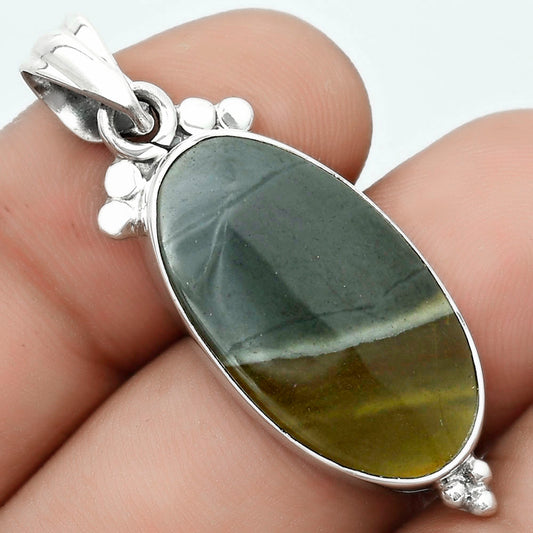 Natural Polygram Jasper Pendant P-1100 SDP123603