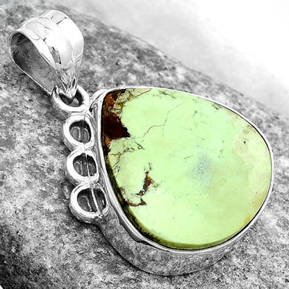 Natural Lemon Chrysocolla - Brazil Pendant P-1085 SDP123607