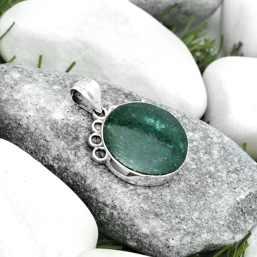 Natural Green Aventurine Pendant P-1085 SDP123615