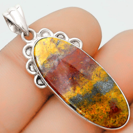 Natural Blood Stone - India Pendant P-1085 SDP123621