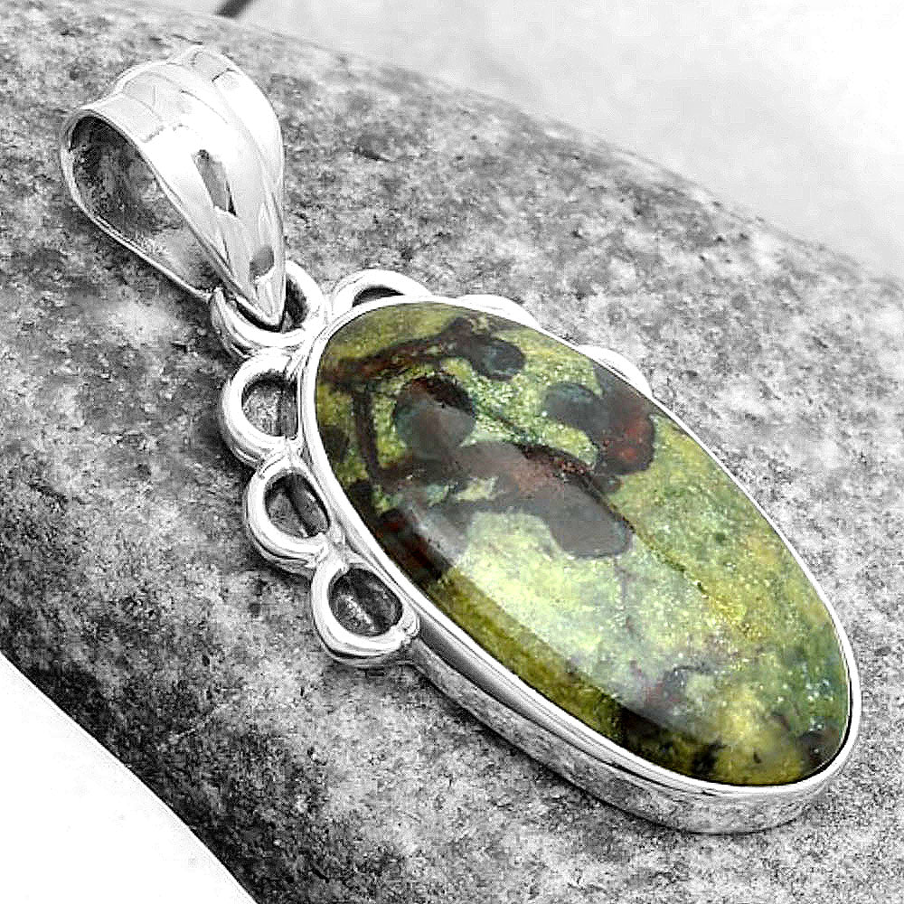 Dragon Blood Stone - South Africa Pendant P-1085 SDP123624