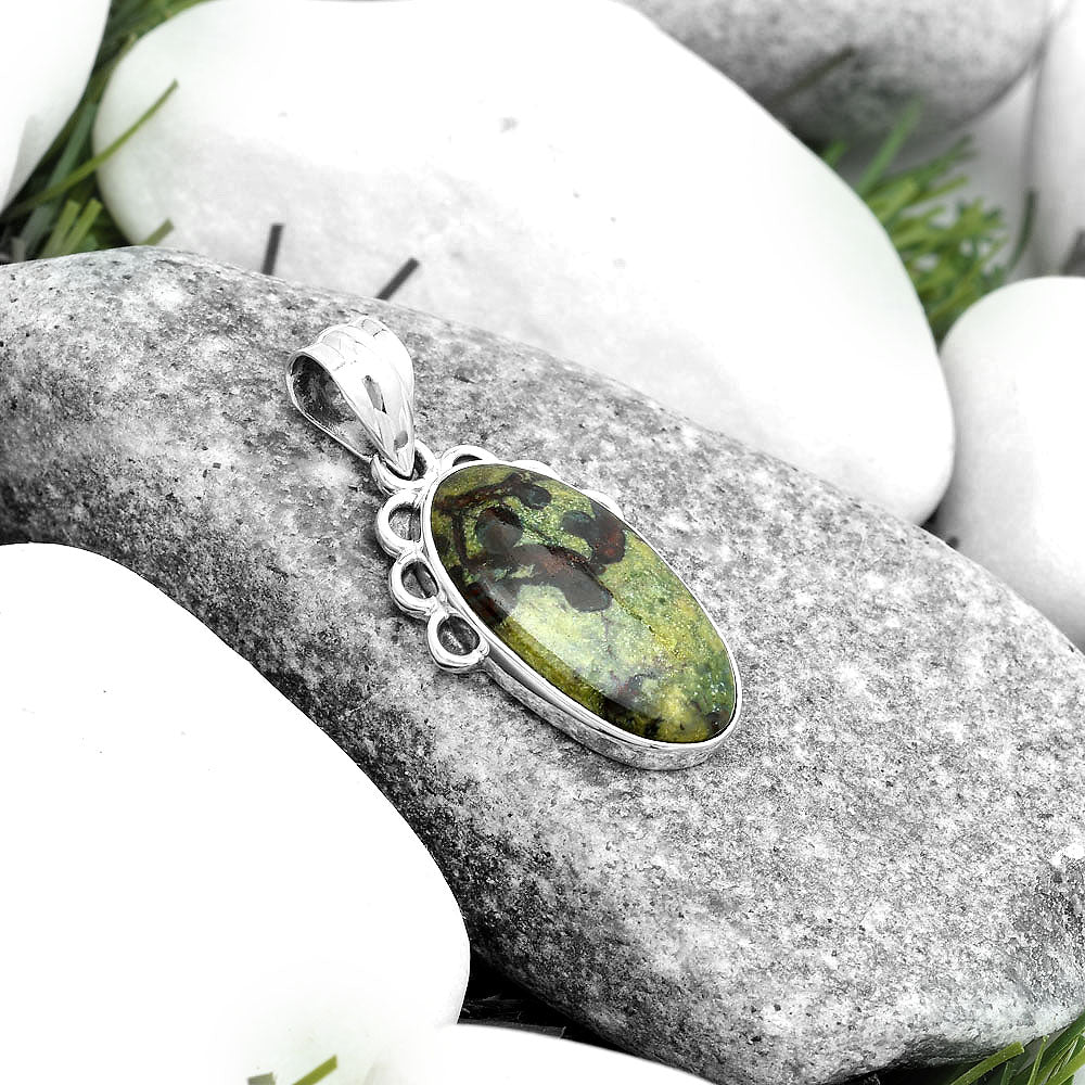 Dragon Blood Stone - South Africa Pendant P-1085 SDP123624