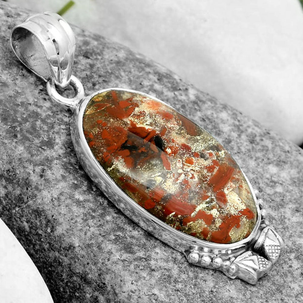 Natural Tabu Jasper Pendant P-1102 SDP123634