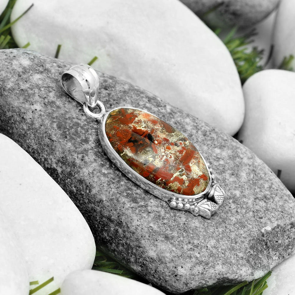 Natural Tabu Jasper Pendant P-1102 SDP123634