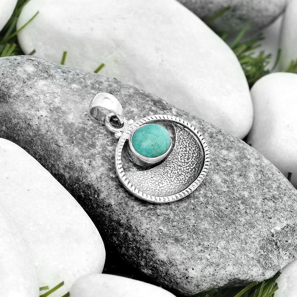 Natural Paraiba Amazonite Pendant P-1630 SDP123694