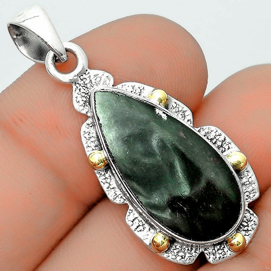 Natural Chrome Chalcedony Pendant P-1485 SDP123696
