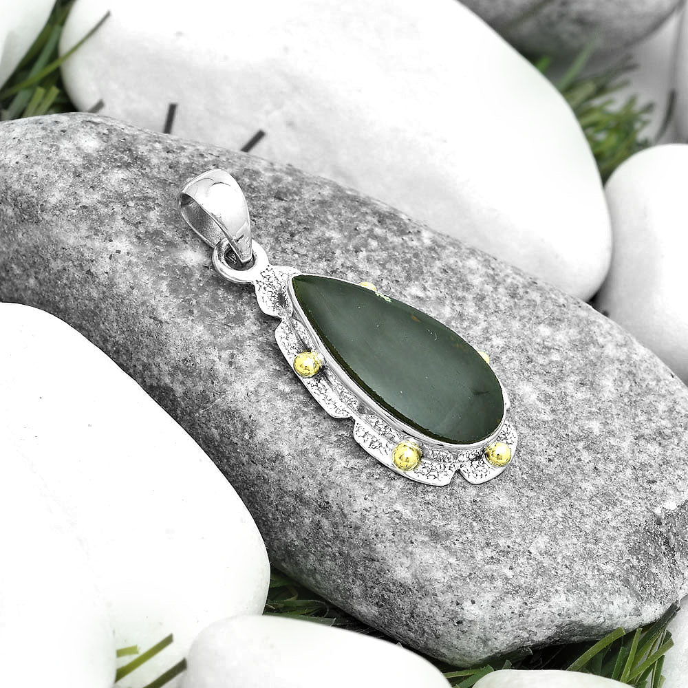 Natural Chrome Chalcedony Pendant P-1485 SDP123696