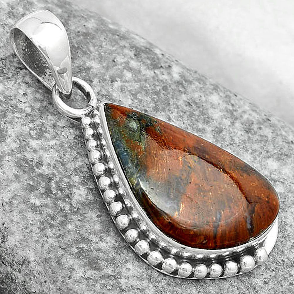 Natural Red Moss Agate Pendant P-1326 SDP123713