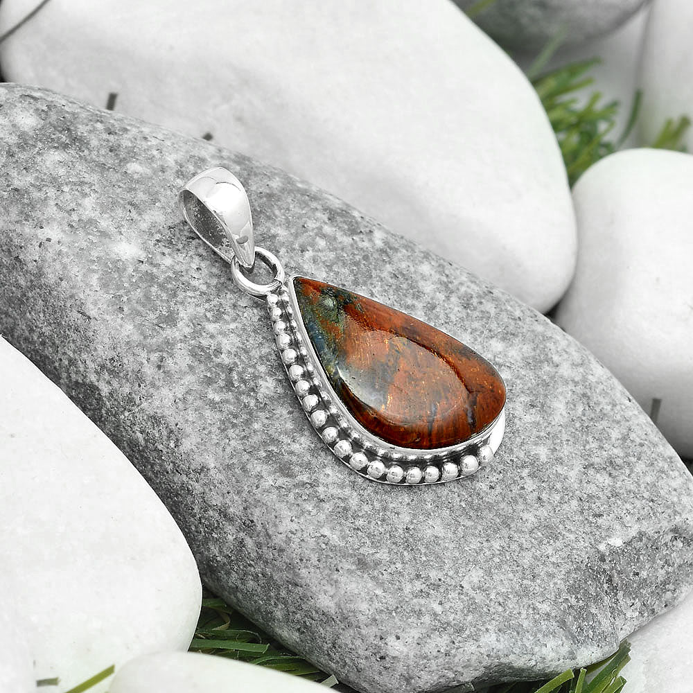 Natural Red Moss Agate Pendant P-1326 SDP123713