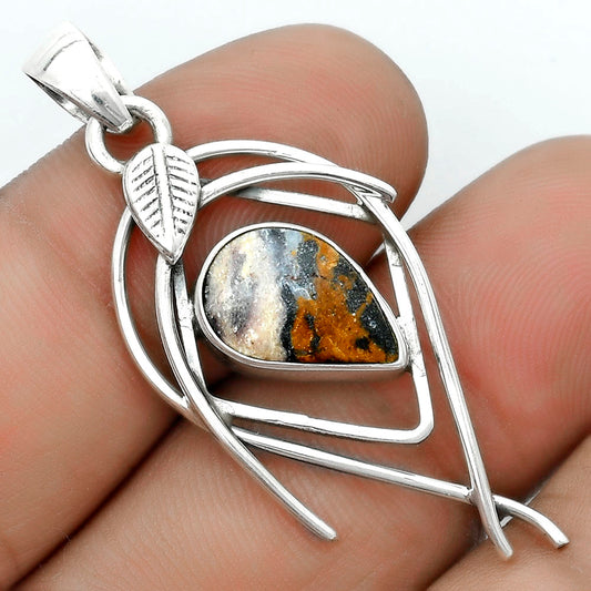 Natural Indian Blanket Jasper Pendant P-1504 SDP123732