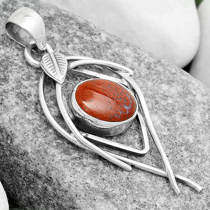 Natural Red Moss Agate Pendant P-1504 SDP123740