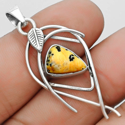 Natural Russian Honey Dendrite Opal Pendant P-1504 SDP123750
