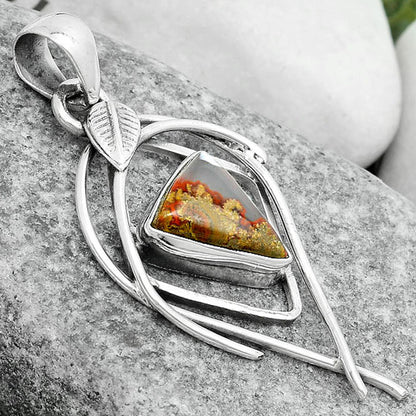 Natural Rare Cady Mountain Agate Pendant P-1504 SDP123753
