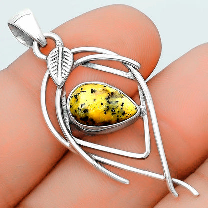 Natural Russian Honey Dendrite Opal Pendant P-1504 SDP123757