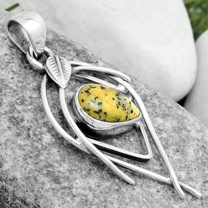 Natural Russian Honey Dendrite Opal Pendant P-1504 SDP123757