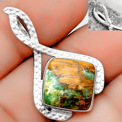 Natural Chrome Chalcedony Pendant P-1549 SDP123786