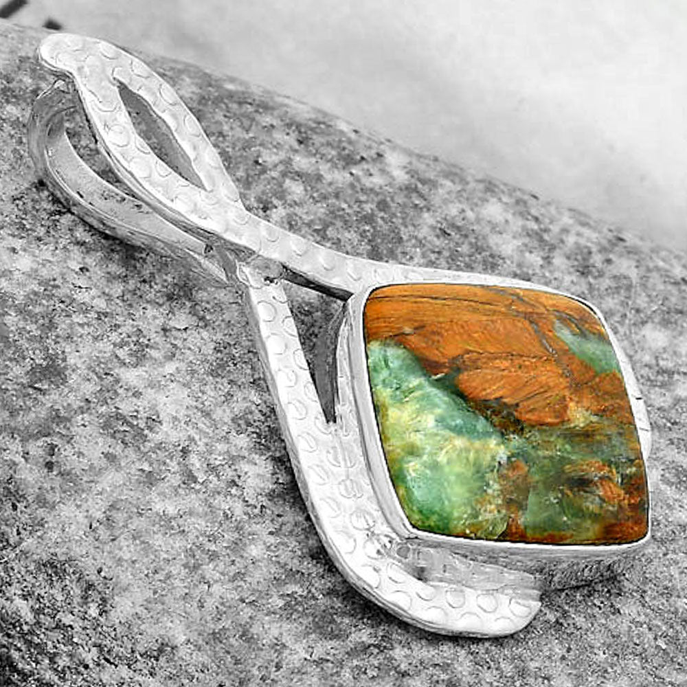 Natural Chrome Chalcedony Pendant P-1549 SDP123786