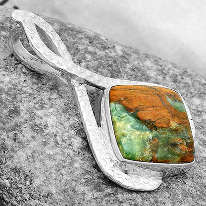 Natural Chrome Chalcedony Pendant P-1549 SDP123786