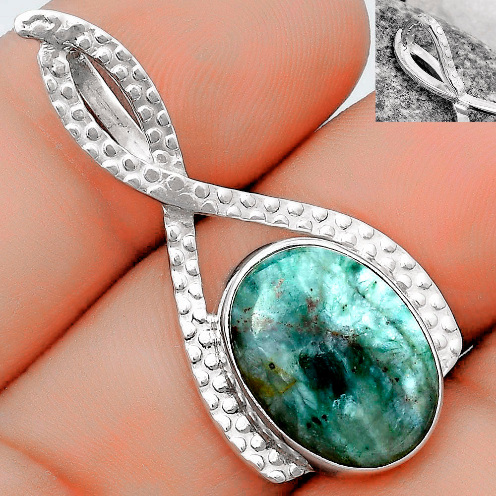 Natural Larsonite Jasper Pendant P-1549 SDP123803