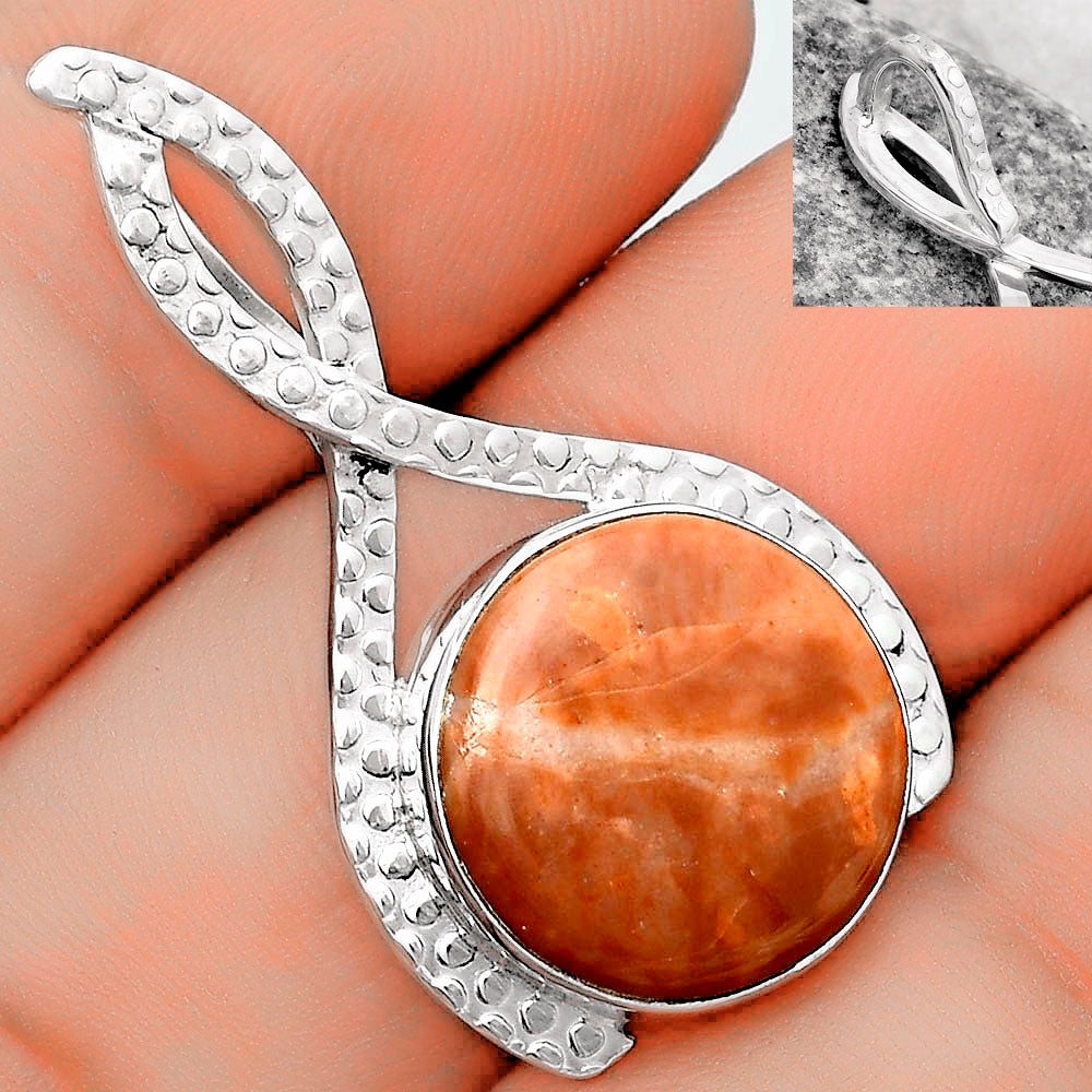 Natural Red Moss Agate Pendant P-1549 SDP123811