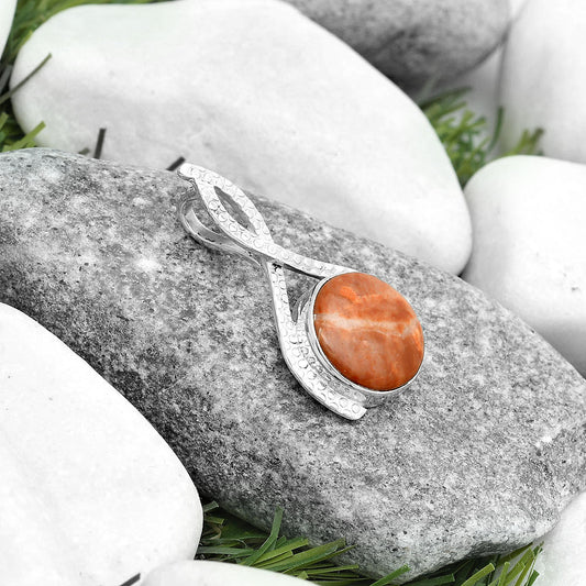 Natural Red Moss Agate Pendant P-1549 SDP123811